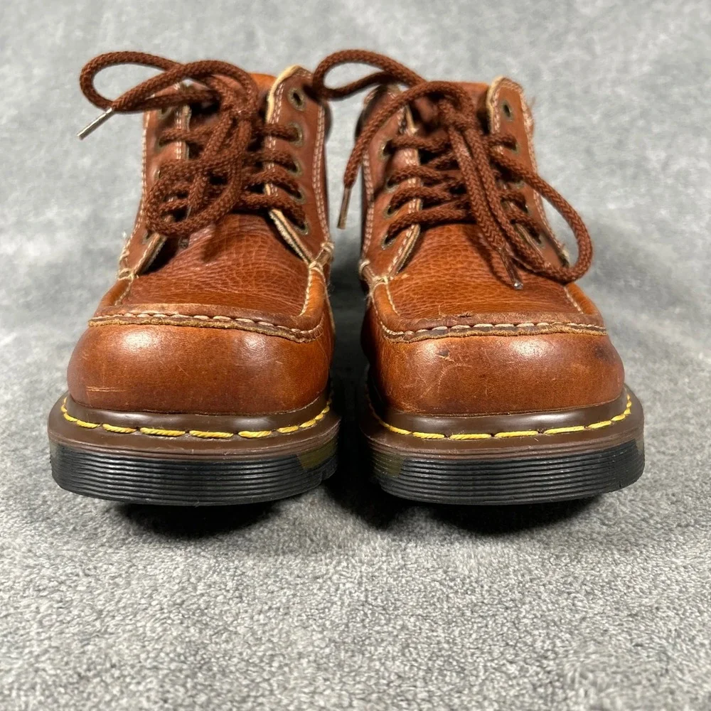 VTG Dr. Martens Chukka Boot 11525 Brown Pebbled Leather Moc Toe Men 10 Women 11